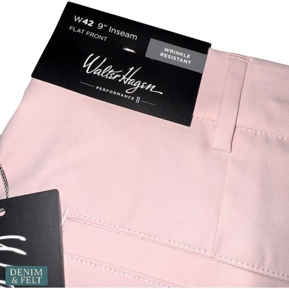 Walter Hagen Men’s Performance 11 Golf Shorts Sweet Pink Size 42 NEW/NWT!! - Picture 9 of 12